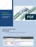 Friction's Role in Piping System Modal Analysis