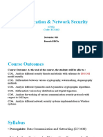 Communication & Network Security: (CNS) Code: EC6112