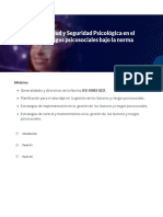 Gestión de La Salud y Seguridad Psicológica en El Trabajo y Los Riesgos Psicosociales Bajo La Norma