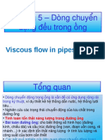 Chương 5 - Dòng chuyển động đều trong ống: Viscous flow in pipes/ducts