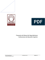 Propuesta de Manual de Seguridad para Instituciones de Educación Superior