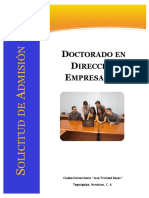 Solicitud de Admision Doctorado