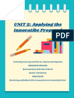 UNIT 2: Applying The Innovatibe Proposal