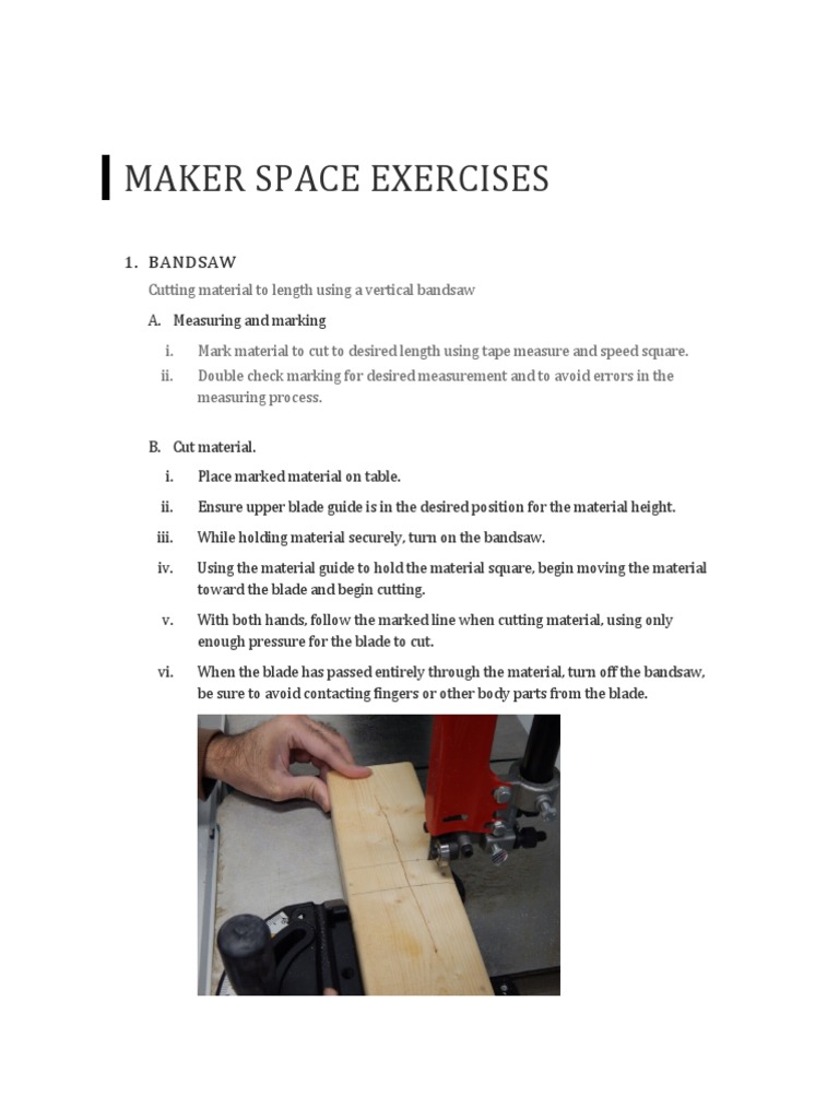 Maker Space Exercises | PDF | Drill | Manufactured Goods