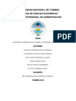 Universidad Nacional de Tumbes: Facultad de Ciencias Económicas Escuela Profesional de Administración