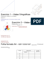 Exercício 1 - Vistas Ortográficas: Redesenhar Escala 1/2