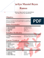 Carilyn Massiel Reyes Ramos: Objetivo Datos Personales