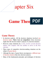 Chapter Six: Game Theory