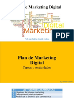 PPT Plan de Marketing Digital - Tareas y Componentes