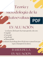 Teoría y Metodología de La Autoevaluación