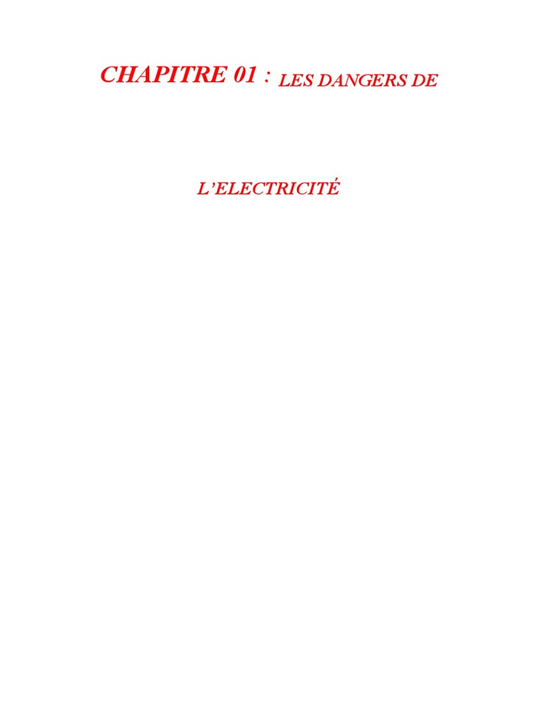 Les Dangers de L | PDF | Électricité | Électrotechnique