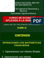 Curso Economía Aplicada A La Ingeniería - Clase 12