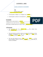 ACTIVITY 1KEY - Latitude - Longitude