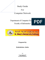 Study Guide For Computer Network: Department of Computer Science Faculty of Informatics