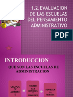 1.2.evaluacion de Las Escuelas Del Pensamiento Administrativo