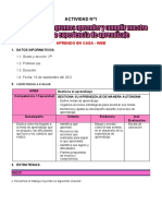 2° Grado - Actividad Del Dia 16 de Setiembre