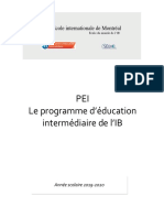 Enseignement Apprentissage PEI