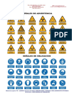 Señales de Advertencia: Riesgo de Atrapamiento Paso de Carretilla