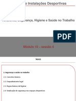 Gestão de Instalações Desportivas: Ambiente, Segurança, Higiene e Saúde No Trabalho