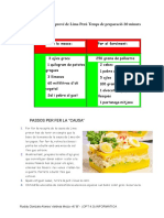 "Causa": Aquesta Receta Prové de Lima Perú Temps de Preparació 20 Minuts Ingredients