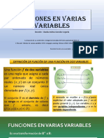 Funciones en Varias Variables