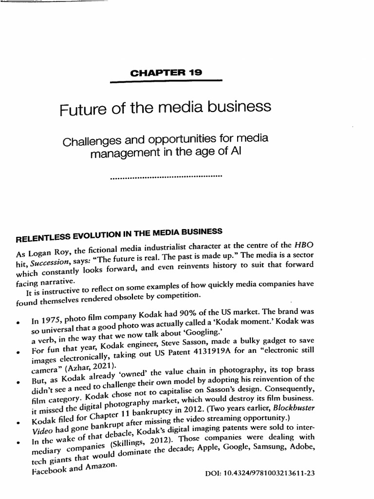 Future of The Media Business: WLH' Nsrntly Looks Forwatd, and Even ...