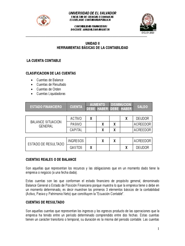 Clasificación de Cuentas Contables | PDF | Contabilidad | Estado de ...