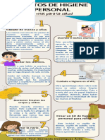 Infografía Del Cuidado de La Higiene para La Salud Ilustrada Amarillo Verde y Marrón