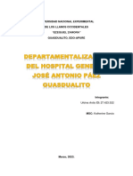 Departamentalización Del Hospital