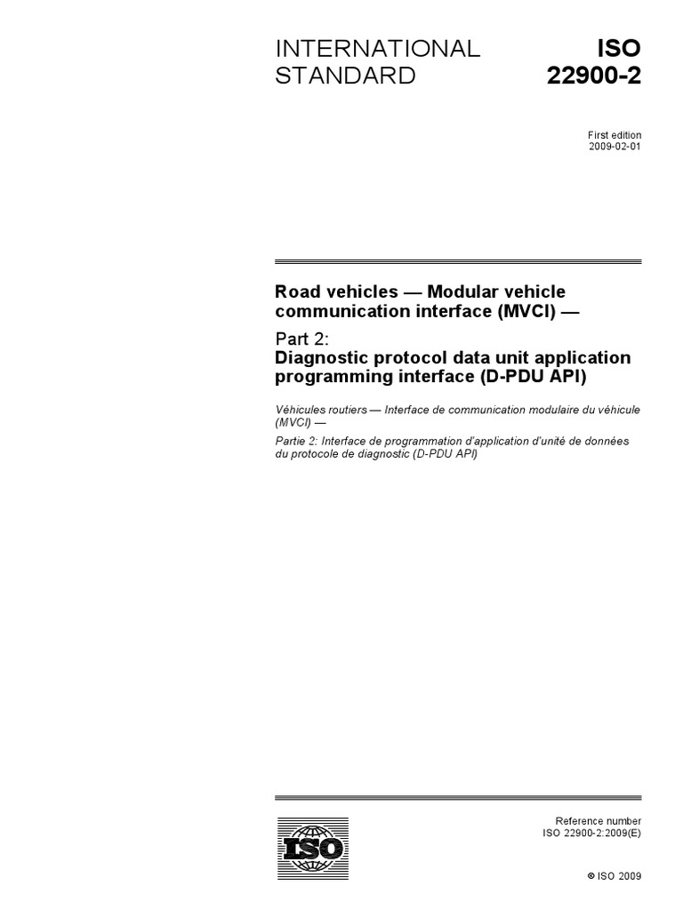 Iso 22900-2-2009 | PDF | International Organization For Standardization ...