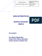 Guía de Prácticas Química General I 2022-B