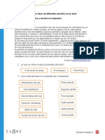 Ficha 23 - Distinguir Las Ideas de Diferentes Párrafos en Un Texto