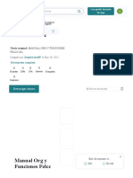 Manual Org y Funciones Felcc - PDF - Policía - Presupuesto