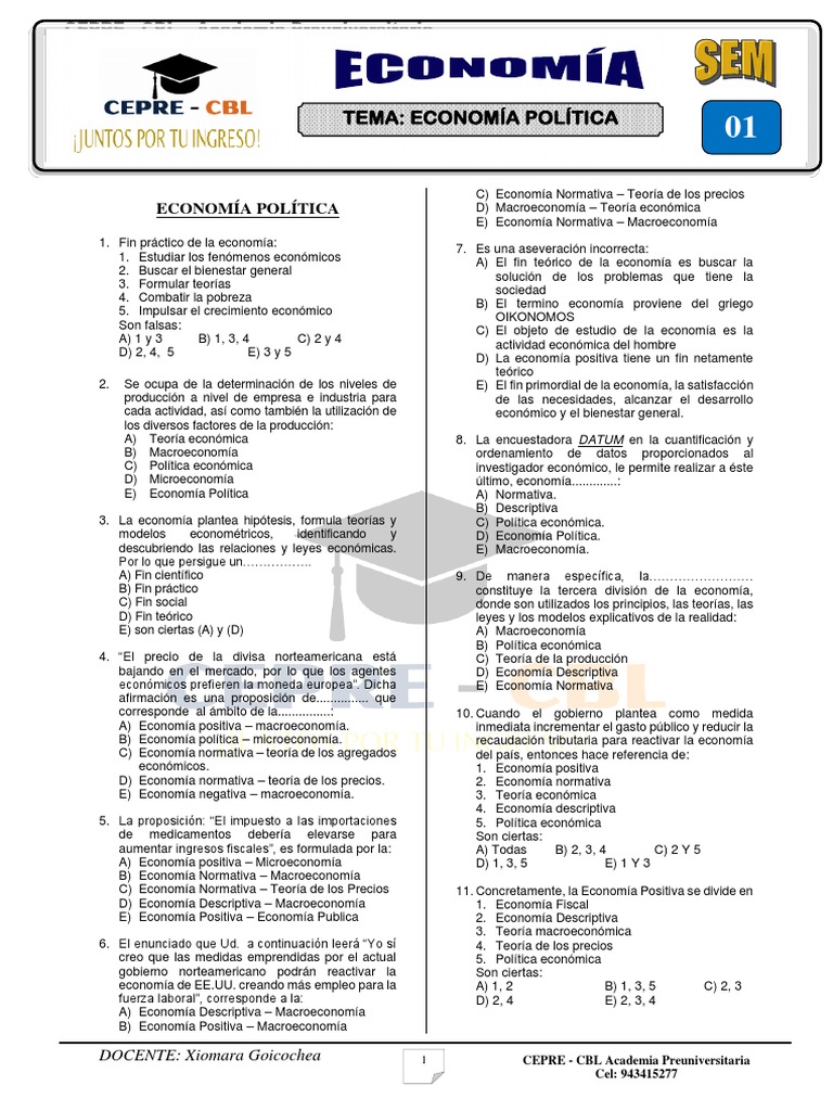Fundamentos de Economía Política | PDF | Ciencias económicas ...