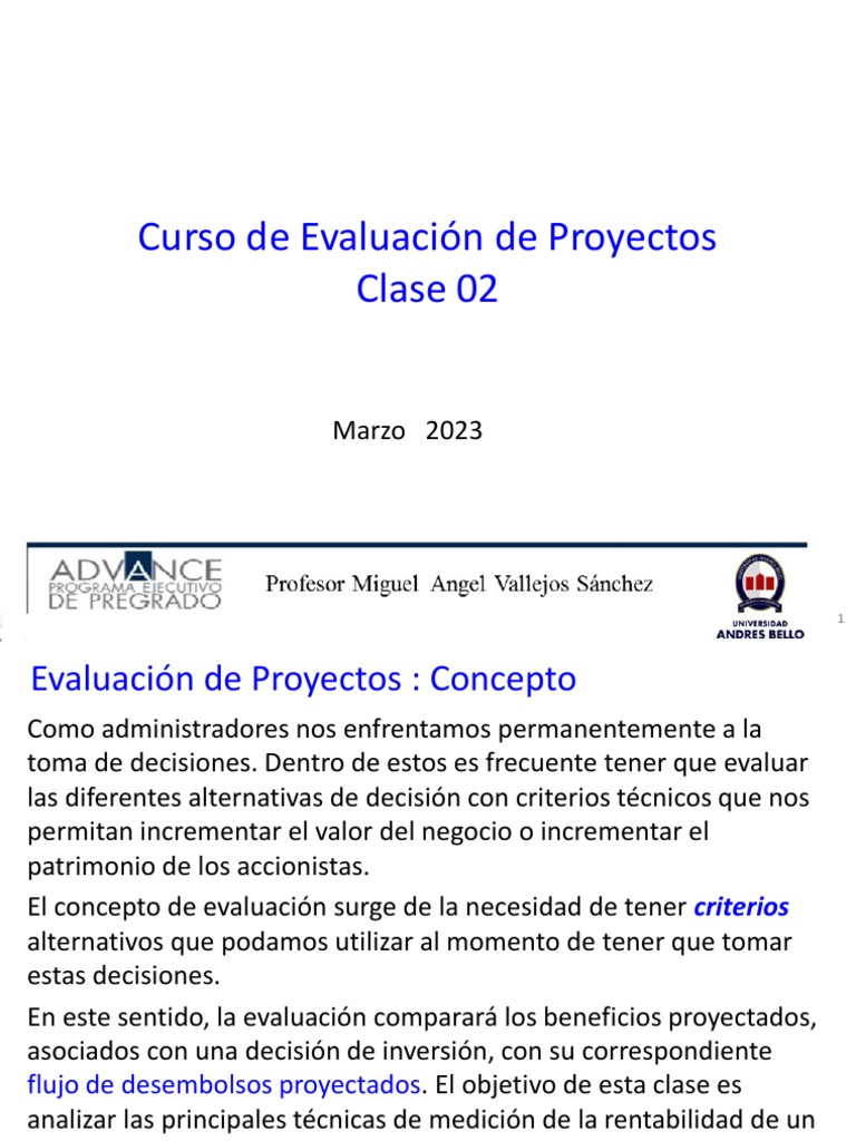 Criterios Clave para Evaluar Proyectos | PDF