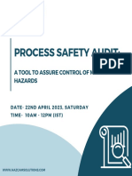 Process Safety Audit:: A Tool To Assure Control of Major Hazards