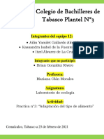 Colegio de Bachilleres de Tabasco Plantel N°3: Integrantes Del Equipo 12