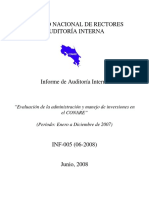 Consejo Nacional de Rectores Auditoría Interna