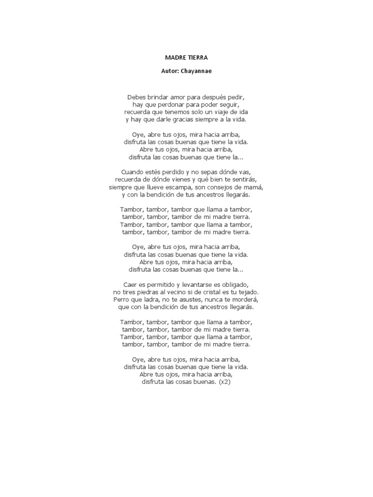 The Poema La Madre Tierra Para Niños That Every Kid Should Know - z493pkd