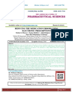 Pharmaceutical Sciences: Reducing The Medication Errors Using Electronic Prescriptions
