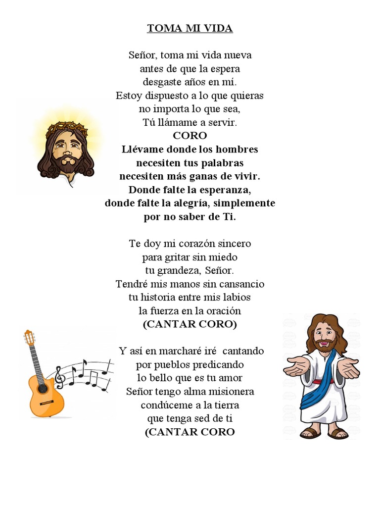 Cancion Toma Mi Vida | PDF