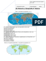 Diagnóstico 4° Básico Parte 1 Historia y Geografía