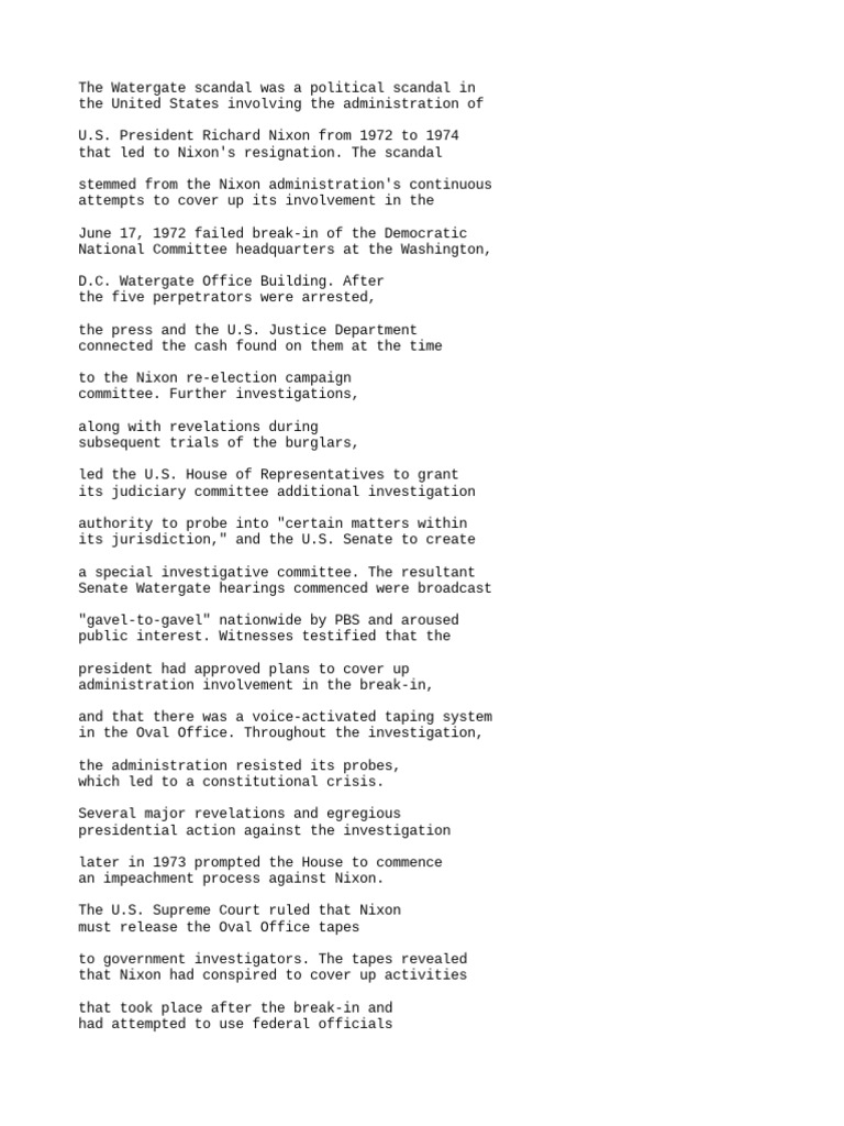 (English) Watergate Scandal Explained in 3 Minutes Mini History 3
