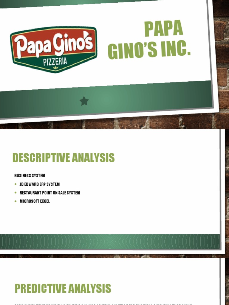 Papa Gino's Inc. PDF