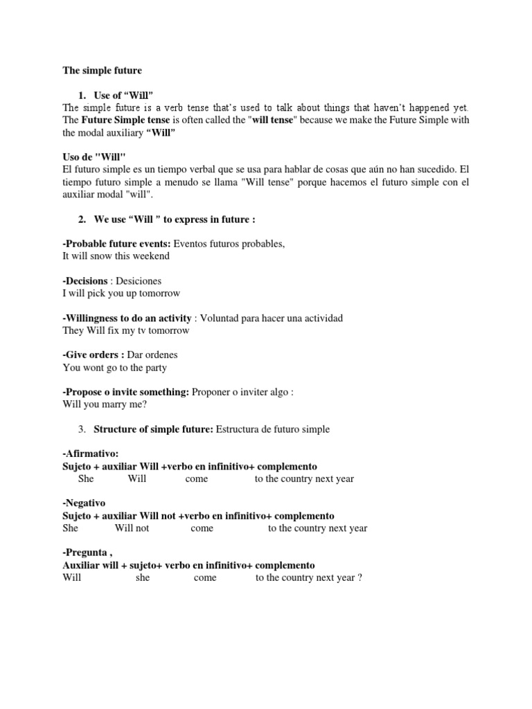 Use of will pdf