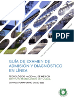 Guía de Examen de Admisión Y Diagnóstico en Línea: Tecnológico Nacional de México