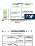 Dosificación 2021-2022 de Los Tres Grados