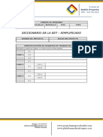 FGPR - 080 - 06 - Diccionario de La EDT - Simplificado