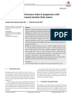 Fetal Myocardial Performance Index in Pregnancies With Idiopathic Mildly Increased Amniotic Fluid Volume