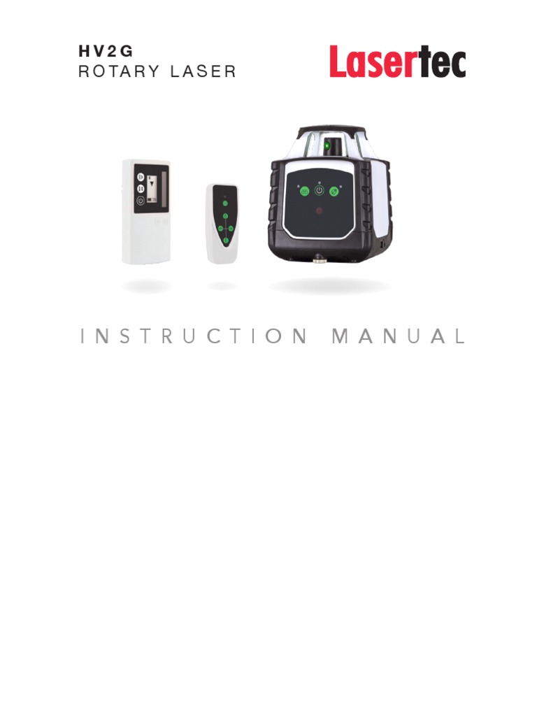 Rotary Laser: Instruction Manual | PDF | Battery Charger | Rechargeable ...